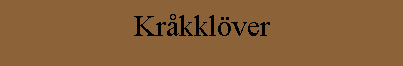 Kråkklöver