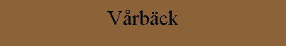 Vårbäck
