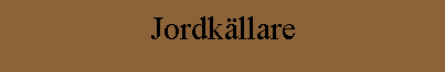 Jordkällare
